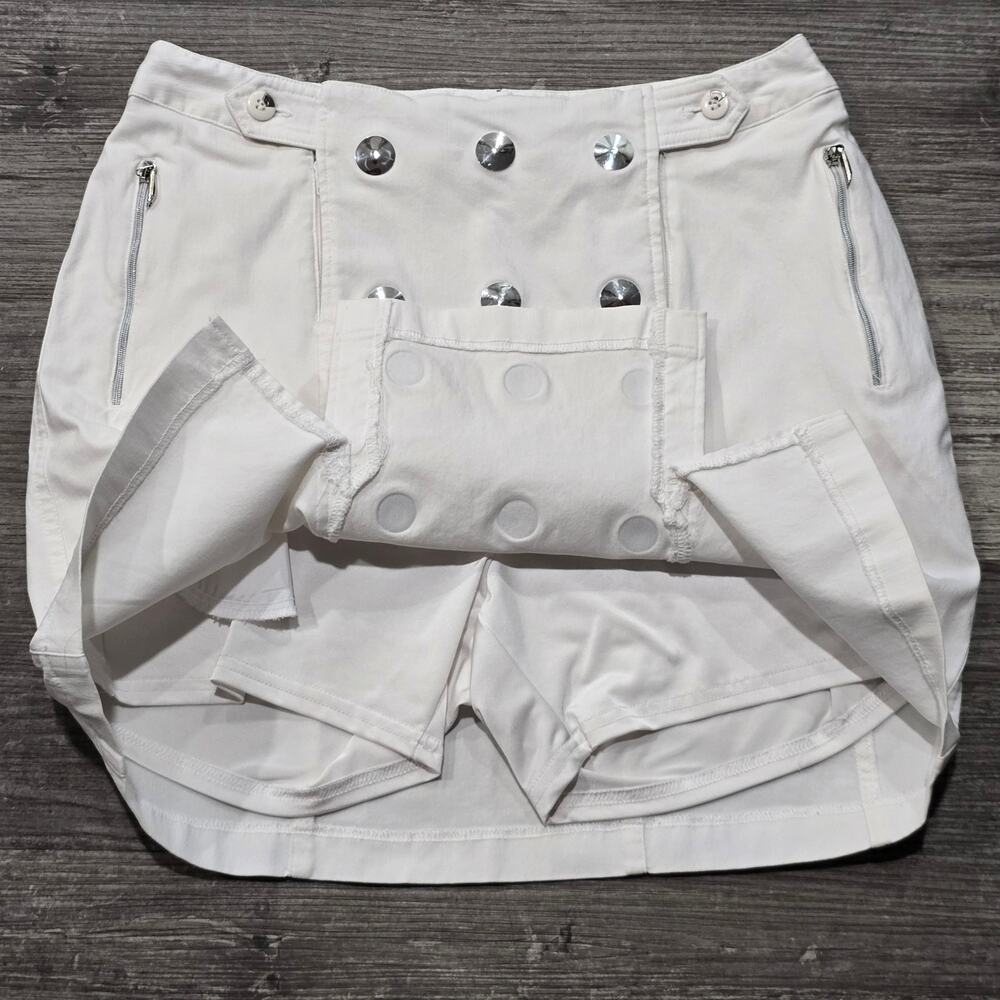 Jamie Sadock White Stud Embellished Mini Golf Skort - Picture 4 of 8